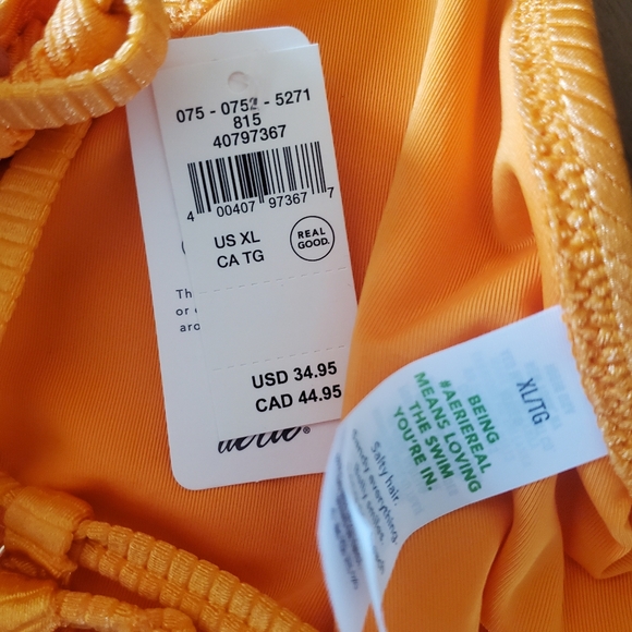 NWT AERIE triangle tie bikini top - Picture 3 of 4